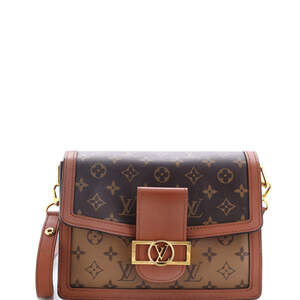 Louis Vuitton MM Dauphine Shoulder Bag Reverse Monogram Canvas